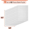 image:imageMr Pen Blank Puzzle 10 Pack  48Piece Rectangle amp 75Piece Heart Shaped All White Puzzle Blank Puzzles to Draw on for Kids Activities Arts amp DIY CraftsWhite