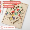 image:imageMr Pen Blank Wooden Puzzle 24 Pieces 118 x 88  Wooden Blank Puzzles to Draw on24 pcs  118 x 88