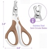 image:imageMr Pen Cat Nail Clipper Stainless Steel  Professional Sharp Cat Claw Trimmer for Small and Medium Cats Pet Nail Clipper with Sturdy Non Slip HandleBrown