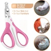 image:imageMr Pen Cat Nail Clipper Stainless Steel  Professional Sharp Cat Claw Trimmer for Small and Medium Cats Pet Nail Clipper with Sturdy Non Slip HandleDark Pink