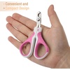 image:imageMr Pen Cat Nail Clipper Stainless Steel  Professional Sharp Cat Claw Trimmer for Small and Medium Cats Pet Nail Clipper with Sturdy Non Slip HandleDark Pink