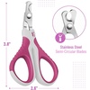 image:imageMr Pen Cat Nail Clipper Stainless Steel  Professional Sharp Cat Claw Trimmer for Small and Medium Cats Pet Nail Clipper with Sturdy Non Slip HandleGreyFandango Violet