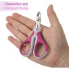 image:imageMr Pen Cat Nail Clipper Stainless Steel  Professional Sharp Cat Claw Trimmer for Small and Medium Cats Pet Nail Clipper with Sturdy Non Slip HandleGreyFandango Violet