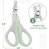 image:imageMr Pen Cat Nail Clipper Stainless Steel  Professional Sharp Cat Claw Trimmer for Small and Medium Cats Pet Nail Clipper with Sturdy Non Slip HandleGreyTea Green