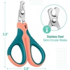image:imageMr Pen Cat Nail Clipper Stainless Steel  Professional Sharp Cat Claw Trimmer for Small and Medium Cats Pet Nail Clipper with Sturdy Non Slip HandlePeachTeal