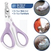 image:imageMr Pen Cat Nail Clipper Stainless Steel  Professional Sharp Cat Claw Trimmer for Small and Medium Cats Pet Nail Clipper with Sturdy Non Slip HandlePurple