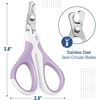 image:imageMr Pen Cat Nail Clipper Stainless Steel  Professional Sharp Cat Claw Trimmer for Small and Medium Cats Pet Nail Clipper with Sturdy Non Slip HandlePurple