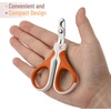 image:imageMr Pen Cat Nail Clipper Stainless Steel  Professional Sharp Cat Claw Trimmer for Small and Medium Cats Pet Nail Clipper with Sturdy Non Slip HandleRaspberry Red  White