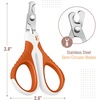 image:imageMr Pen Cat Nail Clipper Stainless Steel  Professional Sharp Cat Claw Trimmer for Small and Medium Cats Pet Nail Clipper with Sturdy Non Slip HandleRaspberry Red  White