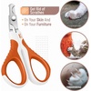 image:imageMr Pen Cat Nail Clipper Stainless Steel  Professional Sharp Cat Claw Trimmer for Small and Medium Cats Pet Nail Clipper with Sturdy Non Slip HandleRaspberry Red  White