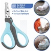image:imageMr Pen Cat Nail Clipper Stainless Steel  Professional Sharp Cat Claw Trimmer for Small and Medium Cats Pet Nail Clipper with Sturdy Non Slip HandleSky Blue  Dark Gray