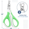image:imageMr Pen Cat Nail Clipper Stainless Steel  Professional Sharp Cat Claw Trimmer for Small and Medium Cats Pet Nail Clipper with Sturdy Non Slip HandleSpring Green  White