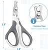 image:imageMr Pen Cat Nail Clipper Stainless Steel  Professional Sharp Cat Claw Trimmer for Small and Medium Cats Pet Nail Clipper with Sturdy Non Slip HandleWhite  Gray