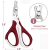 image:imageMr Pen Cat Nail Clipper Stainless Steel  Professional Sharp Cat Claw Trimmer for Small and Medium Cats Pet Nail Clipper with Sturdy Non Slip HandleWine  White