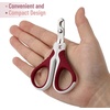 image:imageMr Pen Cat Nail Clipper Stainless Steel  Professional Sharp Cat Claw Trimmer for Small and Medium Cats Pet Nail Clipper with Sturdy Non Slip HandleWine  White