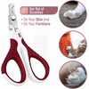 image:imageMr Pen Cat Nail Clipper Stainless Steel  Professional Sharp Cat Claw Trimmer for Small and Medium Cats Pet Nail Clipper with Sturdy Non Slip HandleWine  White