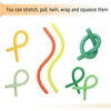 image:imageMr Pen Monkey Noodle Fidget Toy 18 Pack Colorful  Monkey Noodles Fidget Toy Strong and Durable High Elasticity Non Toxic Stretches Up to 5 Feet Christmas GiftTropical Shades