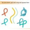 image:imageMr Pen Monkey Noodle Fidget Toy 18 Pack Colorful  Monkey Noodles Fidget Toy Strong and Durable High Elasticity Non Toxic Stretches Up to 5 Feet Christmas GiftOcean Shades