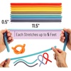 image:imageMr Pen Monkey Noodle Fidget Toy 18 Pack Colorful  Monkey Noodles Fidget Toy Strong and Durable High Elasticity Non Toxic Stretches Up to 5 Feet Christmas GiftRetro Colors
