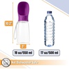 image:imageMr Pen Portable Dog Water Bottle 19 oz Large  Leak Proof Puppy Water Dispenser with Drinking Feeder for Pets Outdoor Walking Hiking Travel Not Dishwasher SafePurple