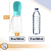 image:imageMr Pen Portable Dog Water Bottle 19 oz Large  Leak Proof Puppy Water Dispenser with Drinking Feeder for Pets Outdoor Walking Hiking Travel Not Dishwasher SafeAqua