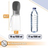 image:imageMr Pen Portable Dog Water Bottle 19 oz Large  Leak Proof Puppy Water Dispenser with Drinking Feeder for Pets Outdoor Walking Hiking Travel Not Dishwasher SafeGray