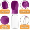 image:imageMr Pen Portable Dog Water Bottle 19 oz Large  Leak Proof Puppy Water Dispenser with Drinking Feeder for Pets Outdoor Walking Hiking Travel Not Dishwasher SafePurple