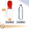 image:imageMr Pen Portable Dog Water Bottle 19 oz Large  Leak Proof Puppy Water Dispenser with Drinking Feeder for Pets Outdoor Walking Hiking Travel Not Dishwasher SafeRed