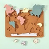 image:imageMr Pen Silicone World Map Puzzle 115 x 82 Puzzle for Kids