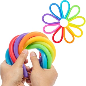 image:imageMr Pen Monkey Noodle Fidget Toy 18 Pack Colorful  Monkey Noodles Fidget Toy Strong and Durable High Elasticity Non Toxic Stretches Up to 5 Feet Christmas GiftRainbow Rocket