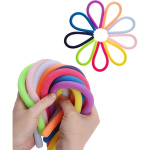 image:imageMr Pen Monkey Noodle Fidget Toy 18 Pack Colorful  Monkey Noodles Fidget Toy Strong and Durable High Elasticity Non Toxic Stretches Up to 5 Feet Christmas GiftAssorted Colors