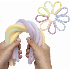 image:imageMr Pen Monkey Noodle Fidget Toy 18 Pack Colorful  Monkey Noodles Fidget Toy Strong and Durable High Elasticity Non Toxic Stretches Up to 5 Feet Christmas GiftPastel Colors