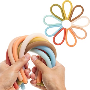 image:imageMr Pen Monkey Noodle Fidget Toy 18 Pack Colorful  Monkey Noodles Fidget Toy Strong and Durable High Elasticity Non Toxic Stretches Up to 5 Feet Christmas GiftEarthy Colors