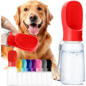 image:imageMr Pen Portable Dog Water Bottle 19 oz Large  Leak Proof Puppy Water Dispenser with Drinking Feeder for Pets Outdoor Walking Hiking Travel Not Dishwasher SafeRed