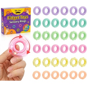 image:imageMr Pen Spiky Sensory Rings 10 Pack Stress Relief Fidget Sensory Toys  Fidget Rings Fidget Ring for Anxiety Stress Relief Rings Massager for Fidget ADHD Autism Silent Stress Reducer Ring
