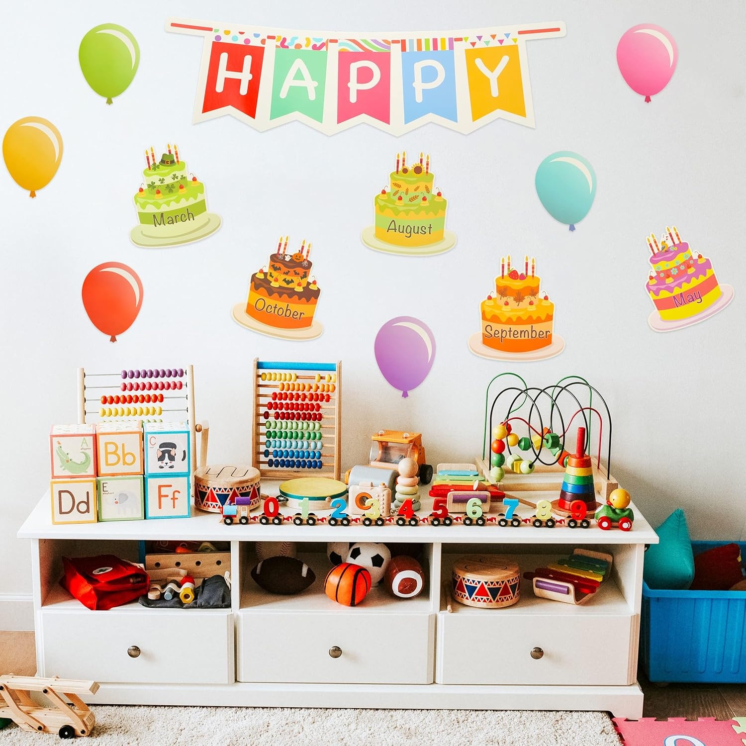 image:imageMr Pen Happy Birthday Bulletin Board Set 20 Pcs  Decorations for Classroom and Birthday BoardMulti Color