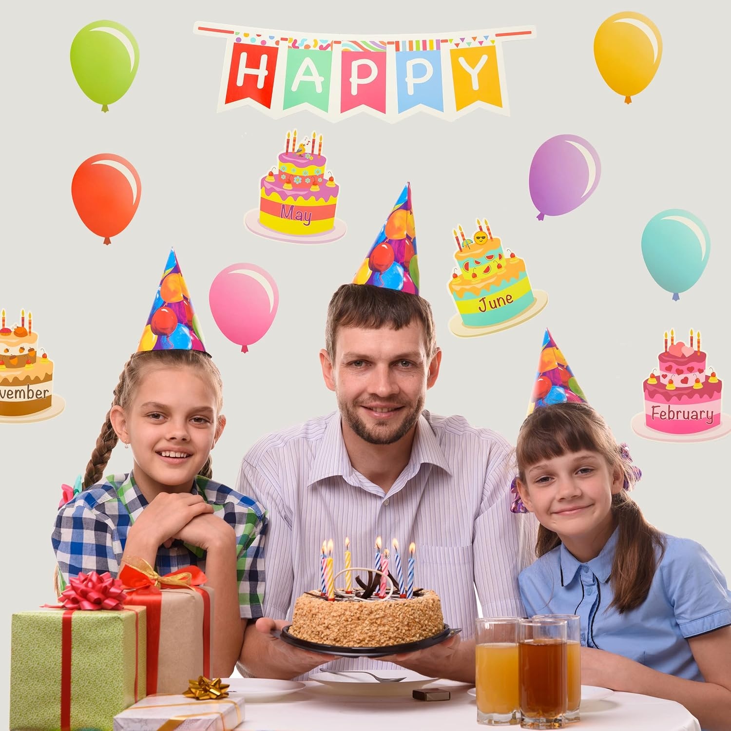 image:imageMr Pen Happy Birthday Bulletin Board Set 20 Pcs  Decorations for Classroom and Birthday BoardMulti Color