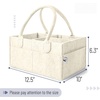 image:imageMr Pen Baby Diaper Caddy Organizer Beige Medium  Nursery Storage Bin and Car Organizer for Diapers and Baby WipesBeige