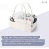 image:imageMr Pen Baby Diaper Caddy Organizer Beige Medium  Nursery Storage Bin and Car Organizer for Diapers and Baby WipesBeige