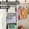 image:imageMr Pen Baby Diaper Caddy Organizer Beige Medium  Nursery Storage Bin and Car Organizer for Diapers and Baby WipesBlue Inside