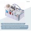 image:imageMr Pen Baby Diaper Caddy Organizer Beige Medium  Nursery Storage Bin and Car Organizer for Diapers and Baby WipesBlue Inside