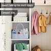 image:imageMr Pen Baby Diaper Caddy Organizer Beige Medium  Nursery Storage Bin and Car Organizer for Diapers and Baby WipesBlue Inside