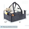 image:imageMr Pen Baby Diaper Caddy Organizer Beige Medium  Nursery Storage Bin and Car Organizer for Diapers and Baby WipesCharcoal Gray