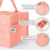 image:imageMr Pen Baby Diaper Caddy Organizer Beige Medium  Nursery Storage Bin and Car Organizer for Diapers and Baby WipesCoral