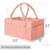 image:imageMr Pen Baby Diaper Caddy Organizer Beige Medium  Nursery Storage Bin and Car Organizer for Diapers and Baby WipesCoral