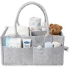 image:imageMr Pen Baby Diaper Caddy Organizer Beige Medium  Nursery Storage Bin and Car Organizer for Diapers and Baby WipesGray