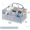 image:imageMr Pen Baby Diaper Caddy Organizer Beige Medium  Nursery Storage Bin and Car Organizer for Diapers and Baby WipesGray