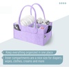 image:imageMr Pen Baby Diaper Caddy Organizer Beige Medium  Nursery Storage Bin and Car Organizer for Diapers and Baby WipesLavender Dream