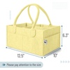 image:imageMr Pen Baby Diaper Caddy Organizer Beige Medium  Nursery Storage Bin and Car Organizer for Diapers and Baby WipesLemon Glow