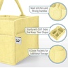 image:imageMr Pen Baby Diaper Caddy Organizer Beige Medium  Nursery Storage Bin and Car Organizer for Diapers and Baby WipesLemon Glow